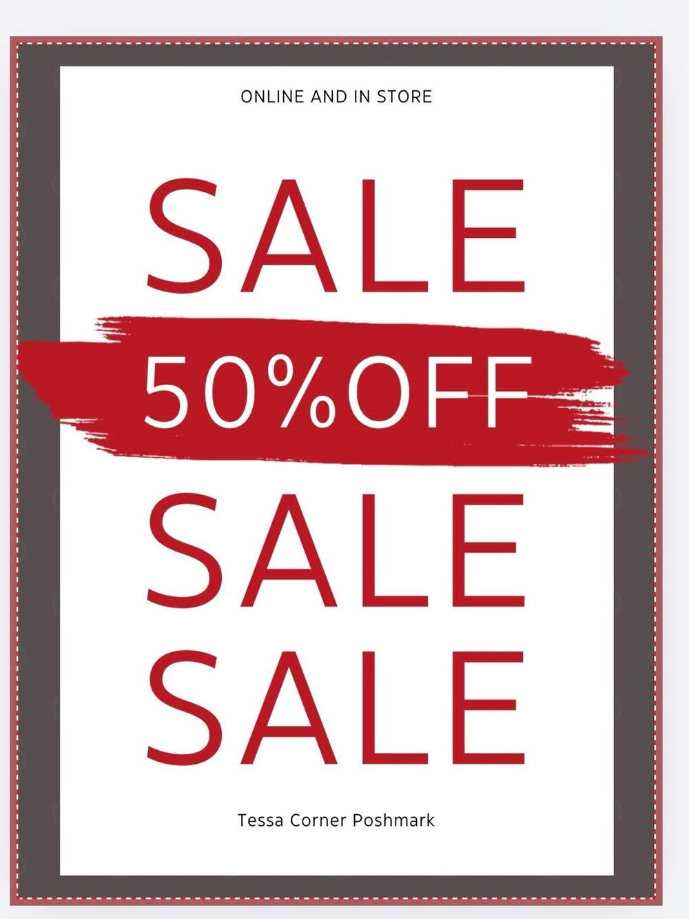 50% Off Sale Graphic Poster - 🇺🇸 MEMORIAL DAY SALE 🇺🇸